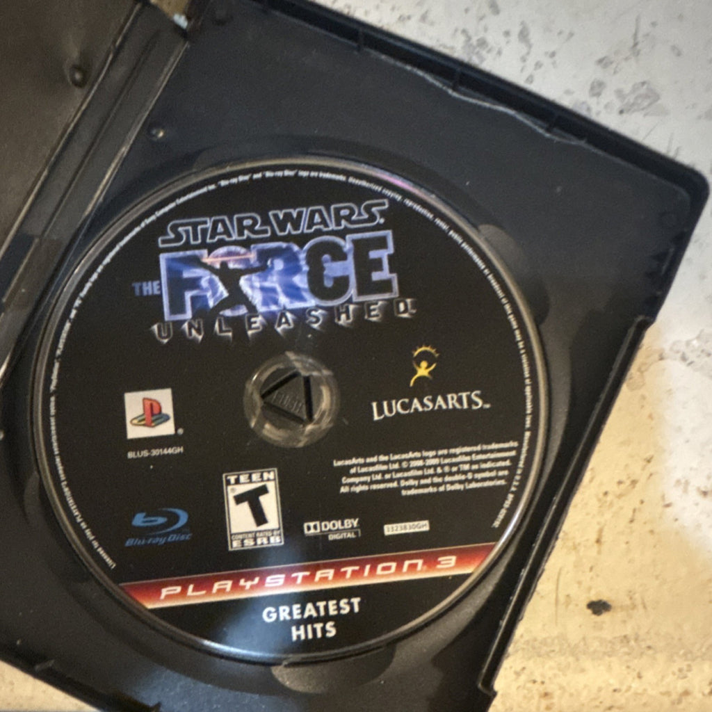 Star Wars The Force Unleashed PS3 Greatest Hits LucasArts T Rated